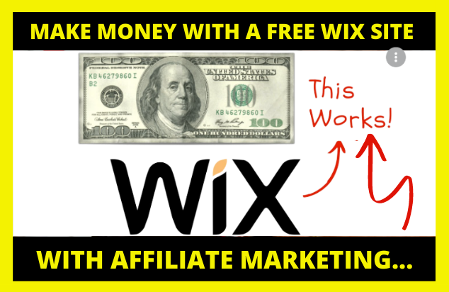 can you make money with a free wix site with affiliate marketing